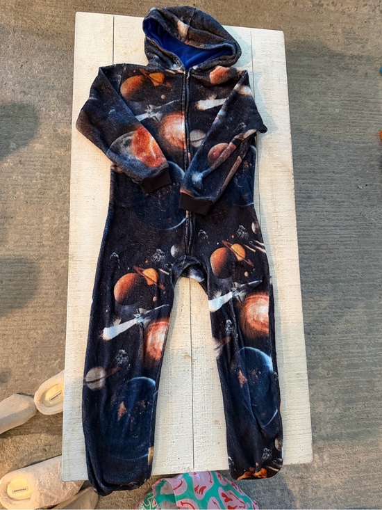 The Children's Place Other - Children’s Place Cozy Lined Garment - outer space Blue and Cream large 10/12
